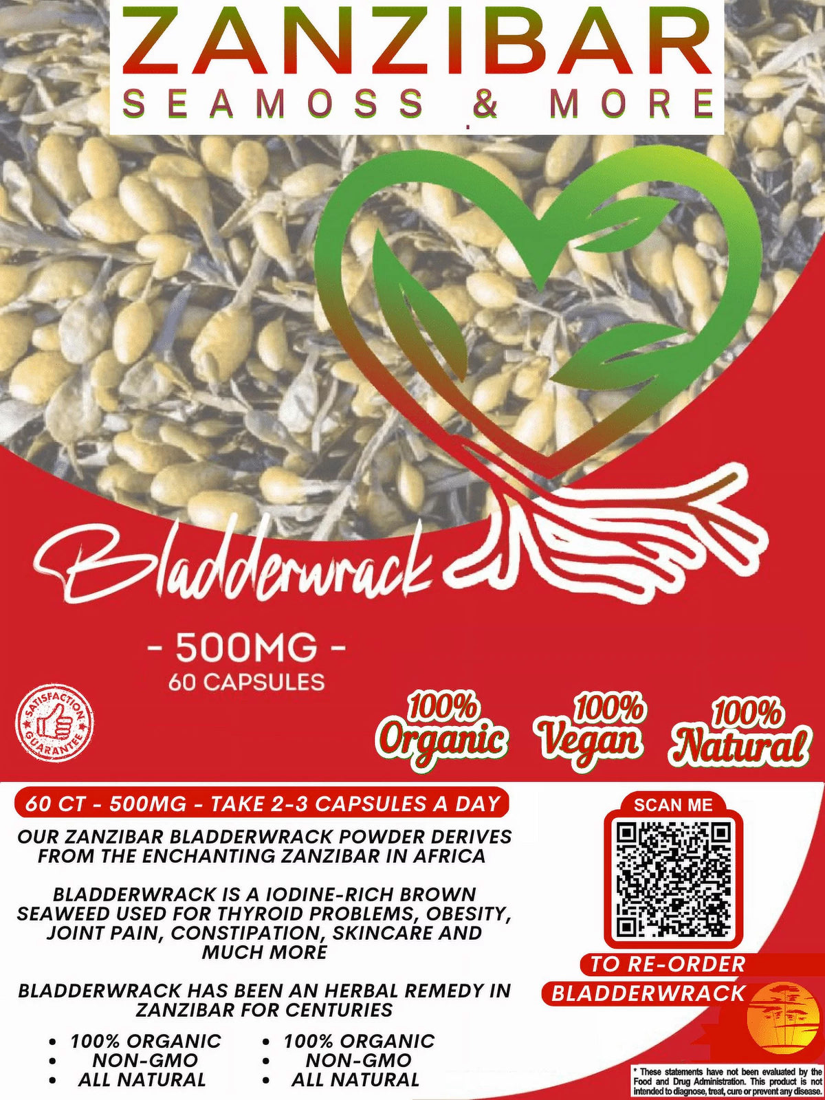 Organic Bladderwrack Pack (60ct) X207