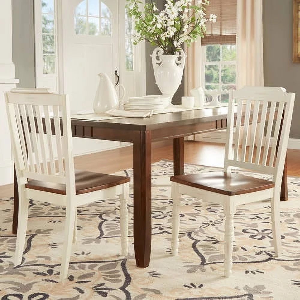 Two Tone Wood Dining Chair, Set of Two J4608