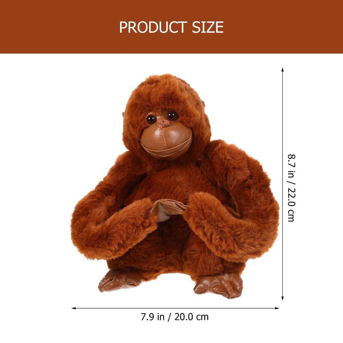 Large Plush Gorilla Stuffed Doll W60288