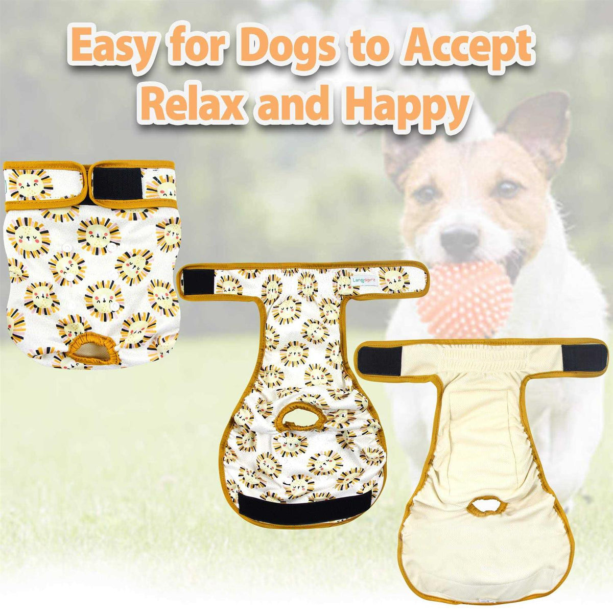 Washable No Leak Reusable Female Dog Diapers O69306